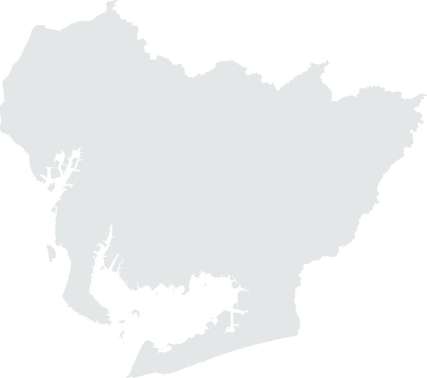 愛知県の地図イラスト